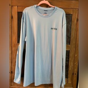 🍄 AFTCO Men's Sky Blue Long Sleeve Tee